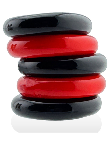 Lot de 5 cockrings étirables en Flex TPR 22 mm - vue 3