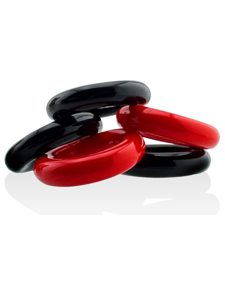 Lot de 5 cockrings étirables en Flex TPR 22 mm - vue 5