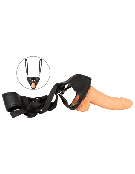 Strap-on creux en silicone réaliste pour couple - vue 2