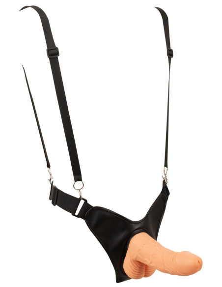 Strap-on creux en silicone réaliste pour couple - vue 14