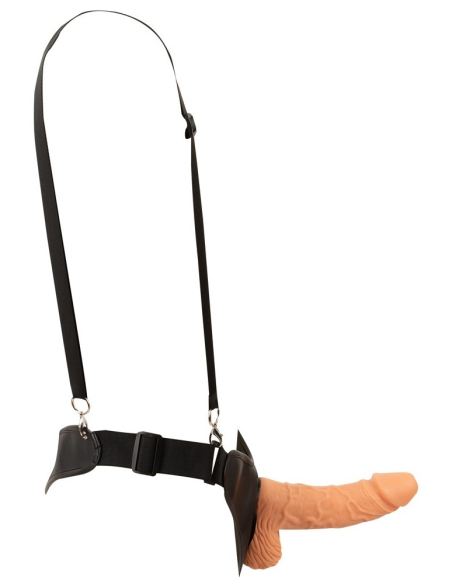 Strap-on creux en silicone réaliste pour couple - vue 15