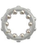 Anneau pénien en silicone avec billes métalliques - vue 3