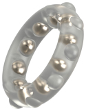 Anneau pénien en silicone avec billes métalliques - vue 4