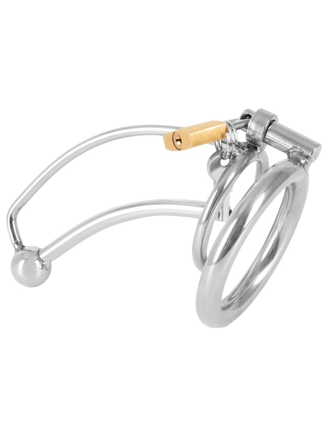 Cage de chasteté avec dilatateur creux - vue 4