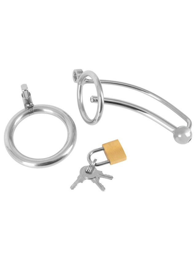 Cage de chasteté avec dilatateur creux - vue 5
