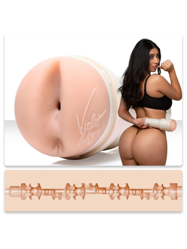 Masturbateur anal réaliste Violet Myers Ahegao en Superskin - vue 2