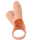 Manchon vibrant en silicone doux avec stimulateur clitoridien intégré - vue 6
