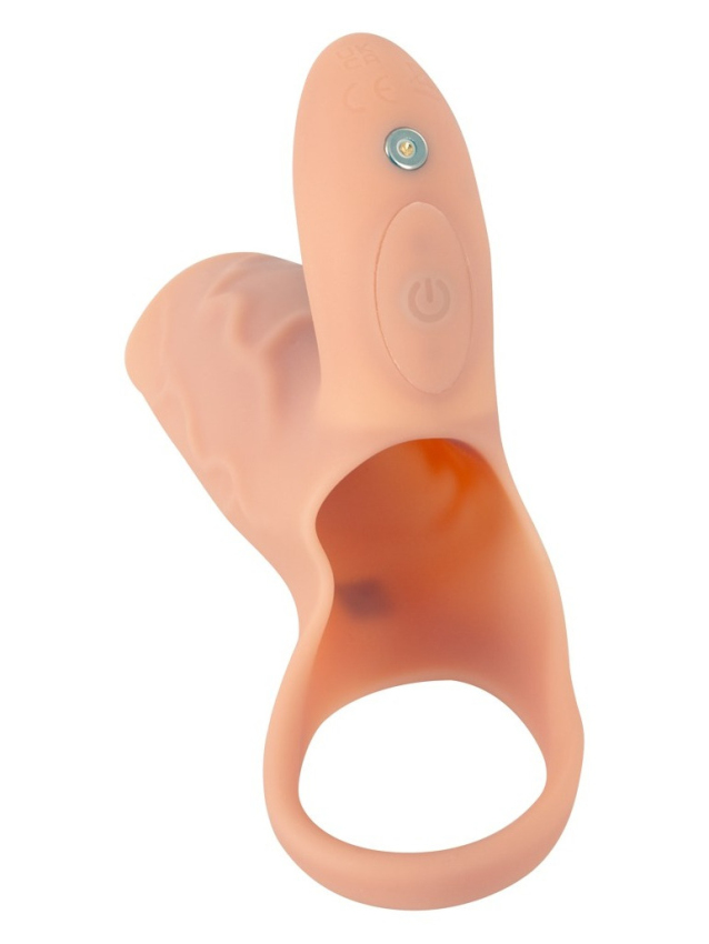 Manchon vibrant en silicone doux avec stimulateur clitoridien intégré - vue 6