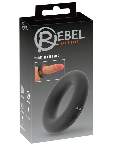 Anneau vibrant en silicone doux pour érection prolongée