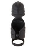 Vibromasseur pénien avec stimulateur de gland elliptique - vue 3