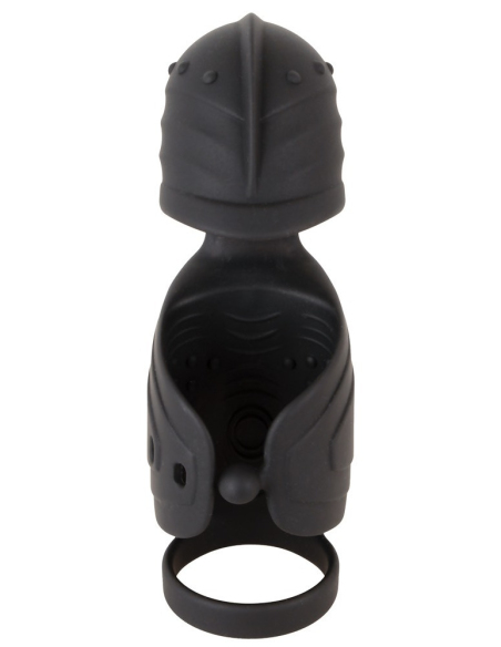 Vibromasseur pénien avec stimulateur de gland elliptique - vue 3