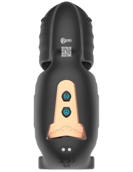 Vibromasseur pénien avec stimulateur de gland elliptique - vue 4