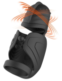 Vibromasseur pénien avec stimulateur de gland elliptique - vue 5