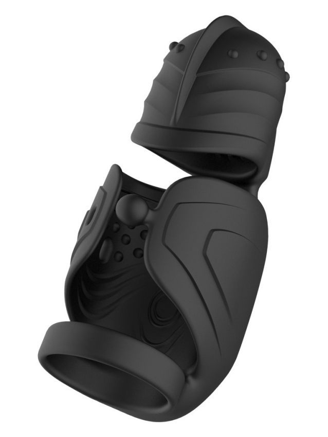Vibromasseur pénien avec stimulateur de gland elliptique - vue 6