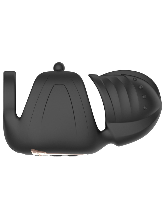 Vibromasseur pénien avec stimulateur de gland elliptique - vue 8