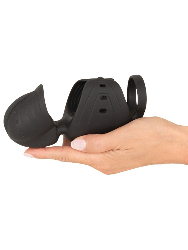 Vibromasseur pénien avec stimulateur de gland elliptique - vue 11