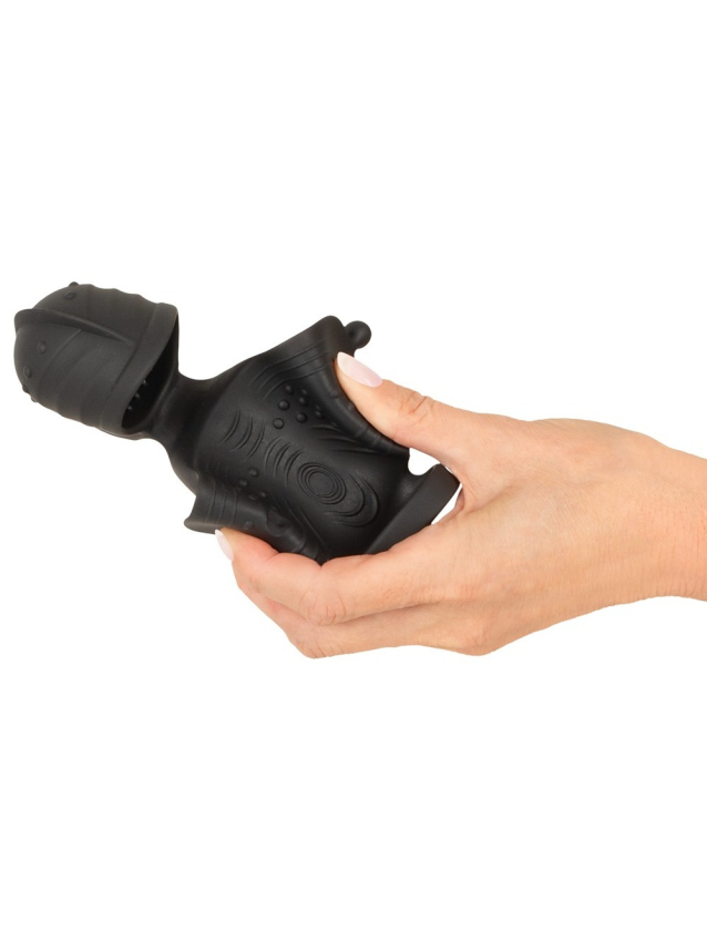Vibromasseur pénien avec stimulateur de gland elliptique - vue 12