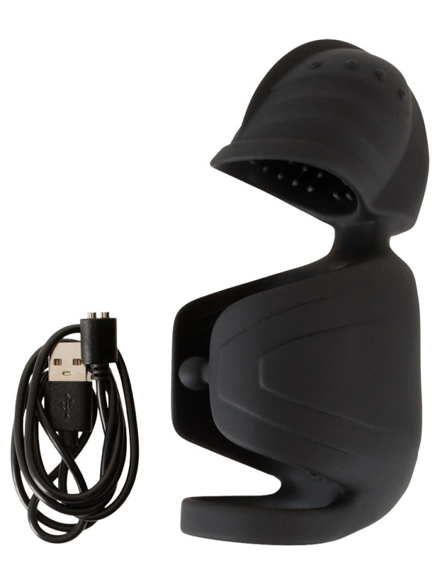 Vibromasseur pénien avec stimulateur de gland elliptique - vue 14