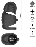 Vibromasseur pénien avec stimulateur de gland elliptique - vue 15