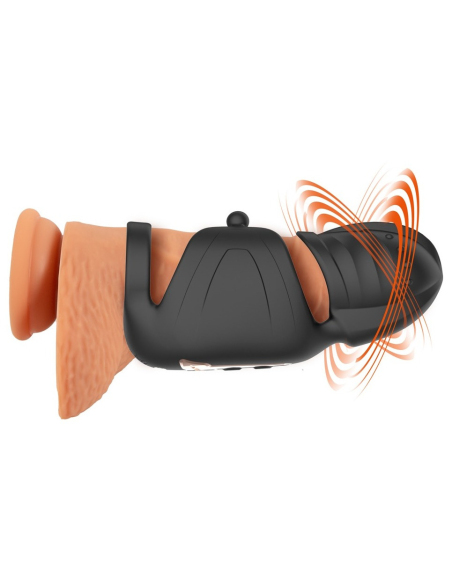 Vibromasseur pénien avec stimulateur de gland elliptique - vue 16