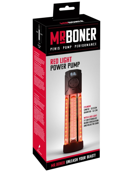 Pompe à pénis avec lumière infrarouge