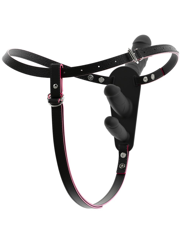 Vibromasseur double pénétration avec...