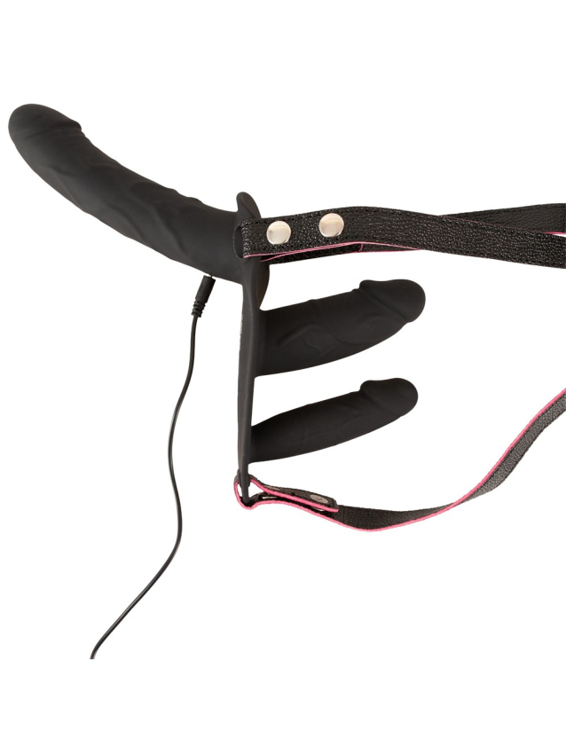 Vibromasseur double pénétration avec...