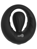 Anneau pénien avec stimulateur vibrant en silicone doux - vue 2