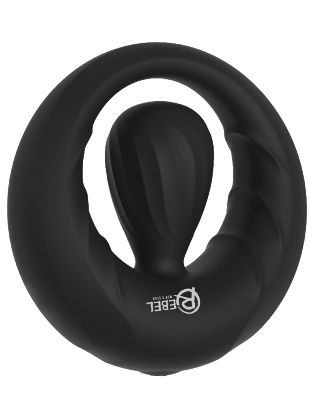 Anneau pénien avec stimulateur vibrant en silicone doux - vue 2