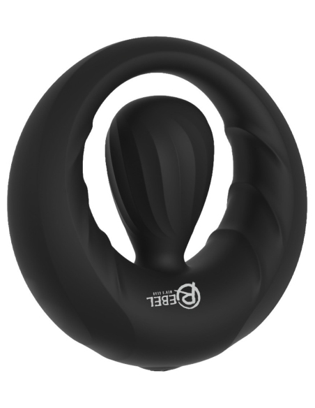 Anneau pénien avec stimulateur vibrant en silicone doux - vue 2