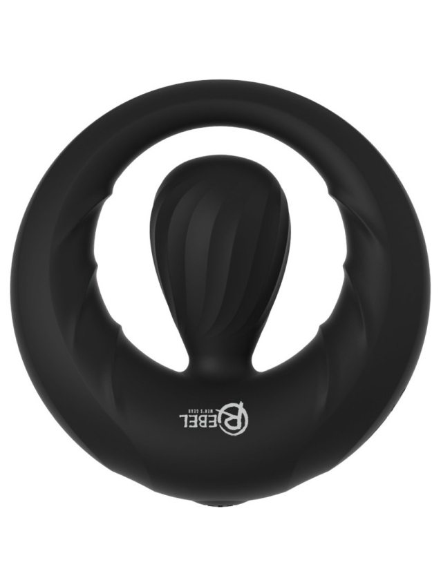 Anneau pénien avec stimulateur vibrant en silicone doux - vue 3