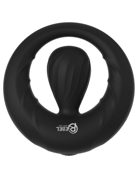 Anneau pénien avec stimulateur vibrant en silicone doux - vue 3