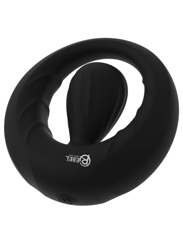 Anneau pénien avec stimulateur vibrant en silicone doux - vue 4