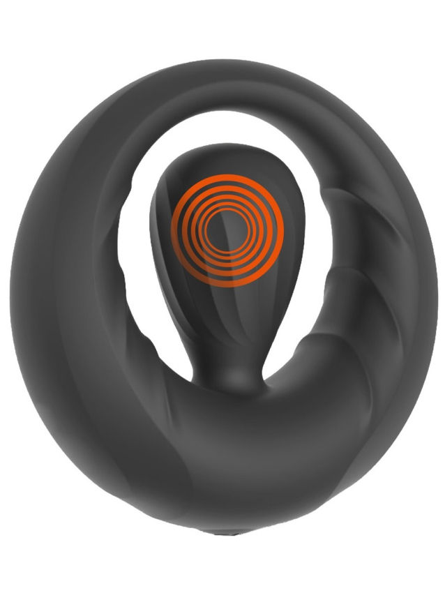 Anneau pénien avec stimulateur vibrant en silicone doux - vue 5