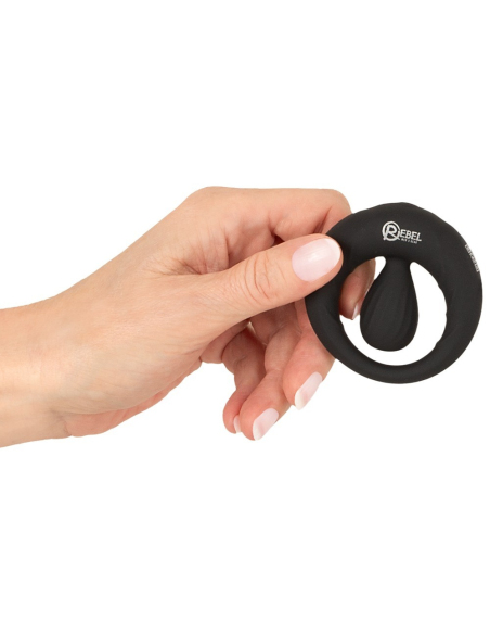 Anneau pénien avec stimulateur vibrant en silicone doux - vue 7