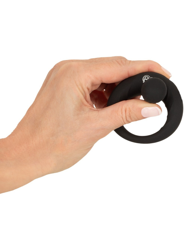Anneau pénien avec stimulateur vibrant en silicone doux - vue 8