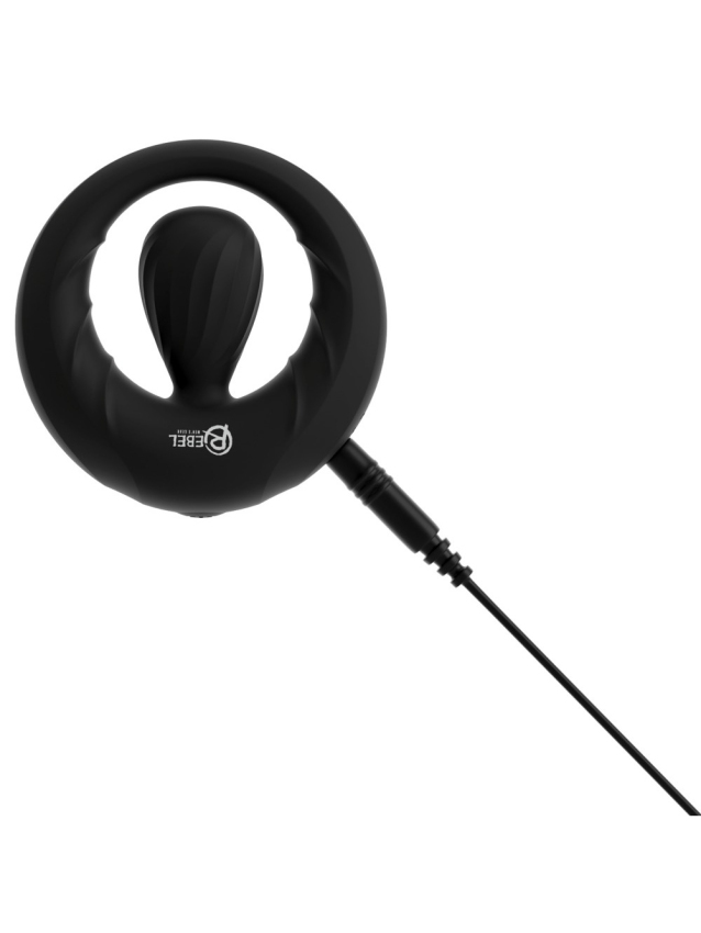 Anneau pénien avec stimulateur vibrant en silicone doux - vue 9