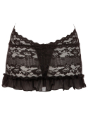 Robe en dentelle florale avec encolure halter et dos nu