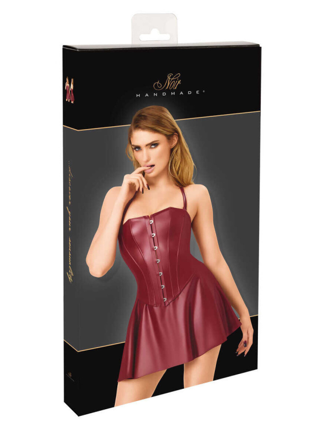 Robe courte corset bordeaux profond - L, M, S, XL, XXL, XXXL