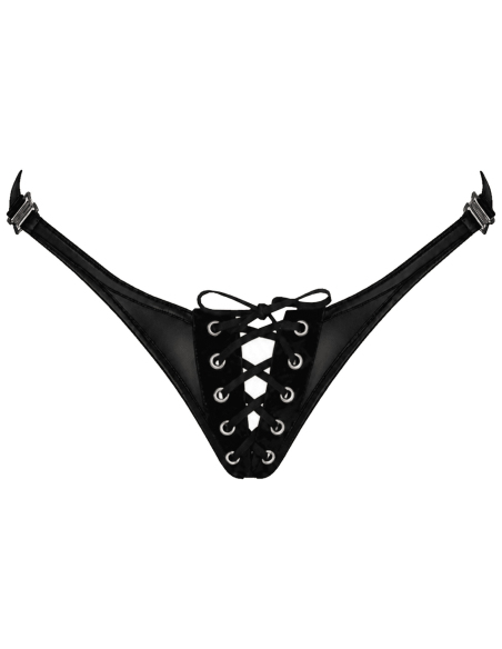 String en Powerwetlook à laçage avant et fermetures latérales amovibles - L, M, S, XL, XXL, XXXL