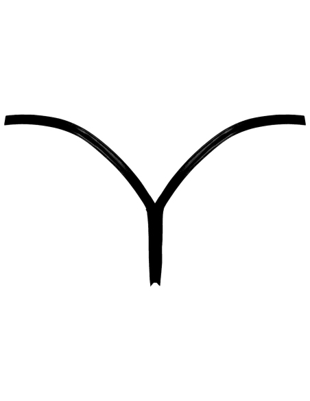 String en Powerwetlook à laçage avant et fermetures latérales amovibles - L, M, S, XL, XXL, XXXL