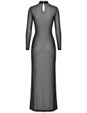 Robe longue en tulle à laçage intégral