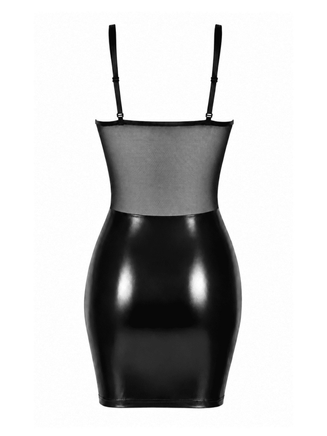 Robe courte à laçage intégral en...