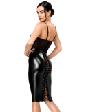 Robe midi crayon à laçage en tulle et Powerwetlook