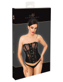 Corset sans bretelles en dentelle et powerwetlook