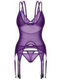 Ensemble corset et string violet