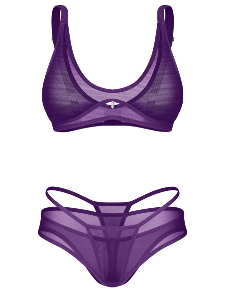 Ensemble lingerie 2 pièces violet