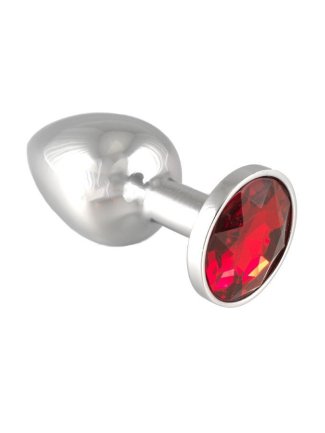 Plug cristal 30 mm diametre rouge S