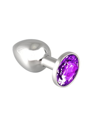Anus piquet PETIT avec cristal mauve S
