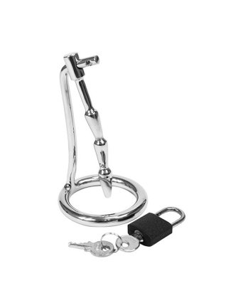 Plug de pénis chasteté avec cadenas